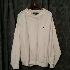 White windbreaker